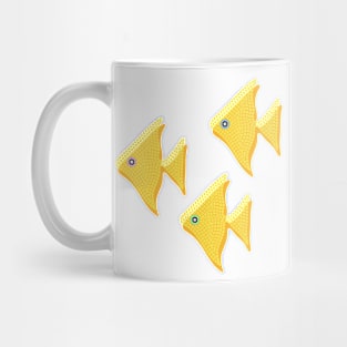 Yellow mosaic angelfish Mug